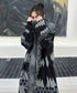 Fringe Pattern Long Coat